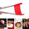 Intelligent Multi-functional Kitchen 2-in-1 Spatula Tongs Non Stick Heat Resistance Food Folder