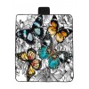 Butterfly and Flowers Print Waterproof Picnic Blanket