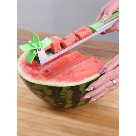 Fruit Tool Stainless Steel Rolling Watermelon Cutter