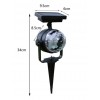 Outdoor Lawn Rotating Colorful Projection Lamp Solar Light