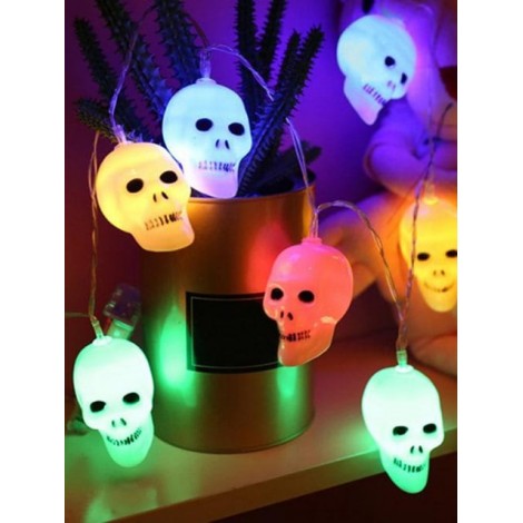 Halloween Decorative Skull LED Light String