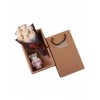 Valentine's Day Gift 7 Pcs Artificial Soap Rose Flowers and Cartoon Bear Toy In A Box